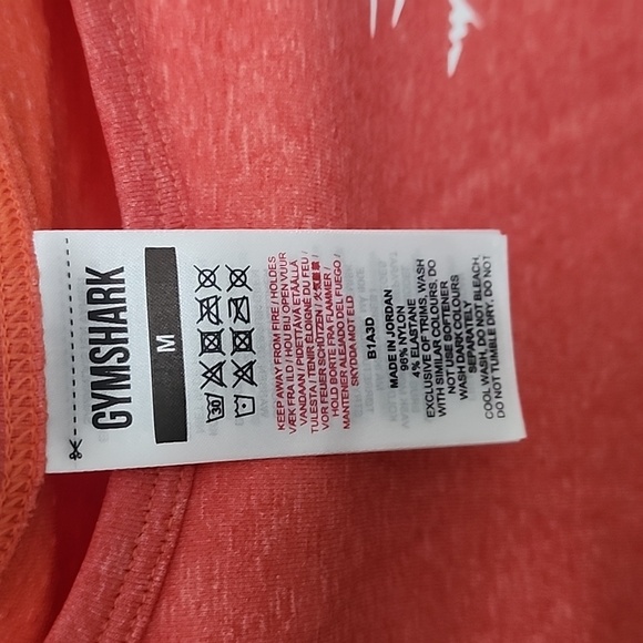 NWT Gymshark Womens Cropped Compression Longsleeve - Orange - Picture 3 of 12